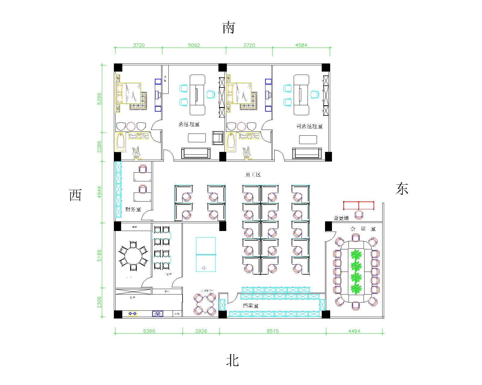 办公室平面布置图,急,急,(中标者效果图稍后跟进)