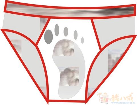 <em>男士内裤图案</em>设计-产品外观设计-服饰设计-猪八