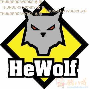 户外运动品牌(hewolf) logo设计!急! thunders 投标-猪八戒网