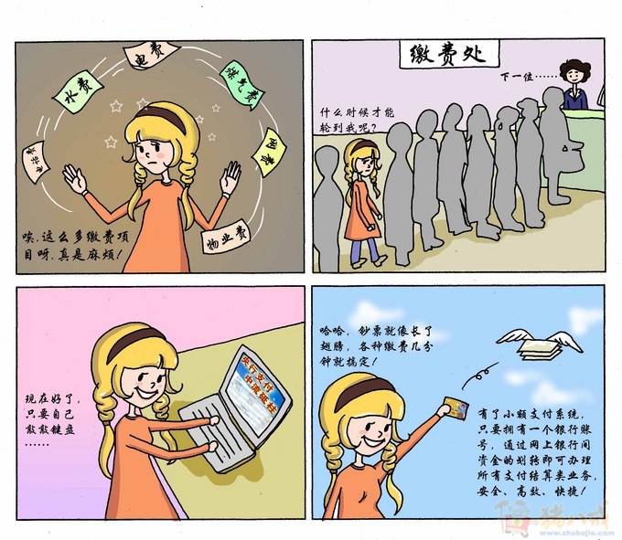 中国现代化支付系统四格漫画征集