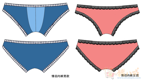 情侣<em>内裤款式</em>设计-产品外观设计-T恤设计-服饰