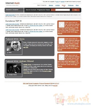 企业网站模板制作 - 网页设计