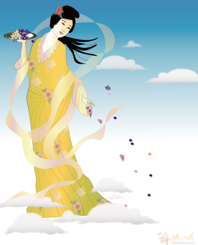 征求卡通人物设计_<em>天女散花-动画</em>FLASH-猪八