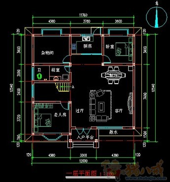 房屋结构图 许洋设计 投标-猪八戒网