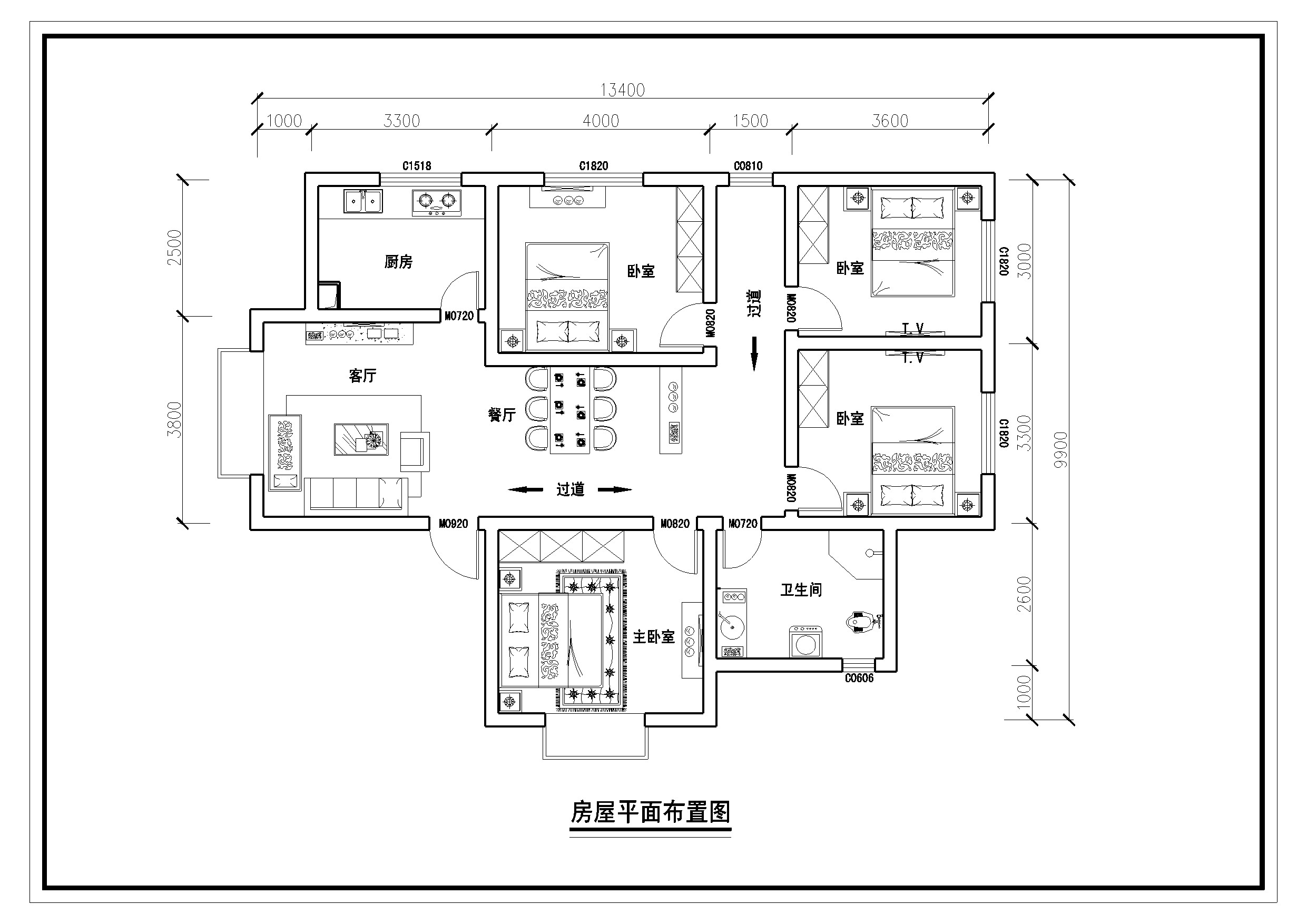 求农村四室一厅房屋平面图征集