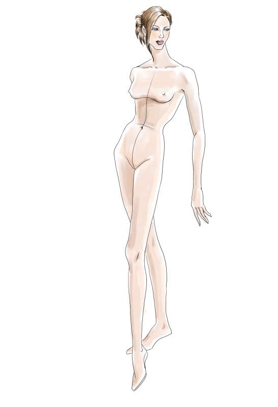需要一些画<em>服装设计</em>的人体模特_salome-图案