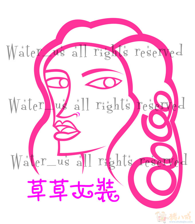 淘宝女装店logo设计 water_us 投标-猪八戒网