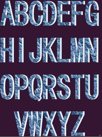 英文字母字体设计