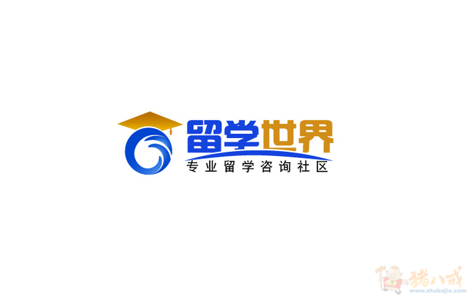 留学网站logo设计 贴花设计 投标-猪八戒网