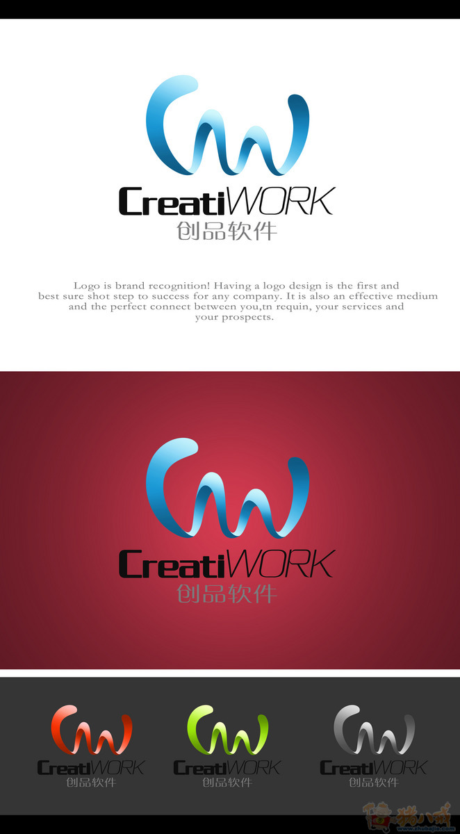 creatiwork软件公司logo设计 chrisqian 投标-猪八戒网