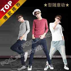 制作多个宣传图,供男式秋装网络广告宣传所用