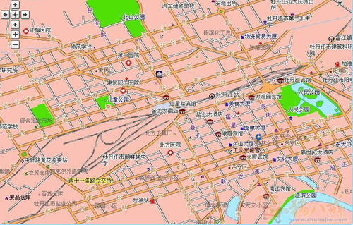 黑龙江省牡丹江市区地图图片