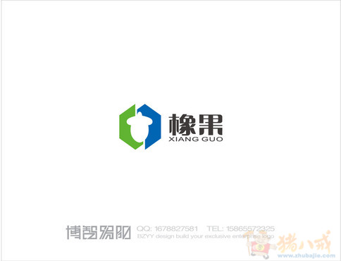 "橡果"logo设计