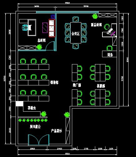 小型办公室布局(空间)设计 心随设计工作室 投标-猪八戒网