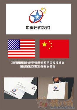 中美合资投资顾问公司网站logo设计
