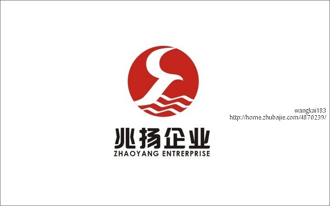 标志的外圆为朝阳(兆扬),字母y变形为一只海鸟,代表"扬";字母z变形