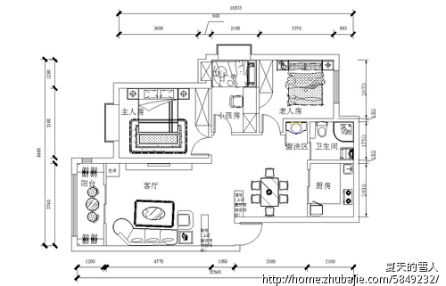 家居装修平面图 精巧布置 设计