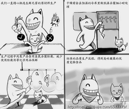 一幅四格漫画(电脑绘画)产品说明