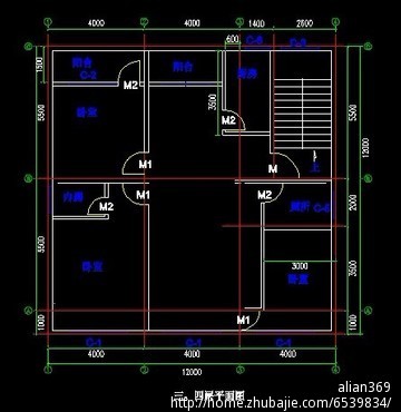 自建商住两用房设计,4层框架,建面约580平米,加急!