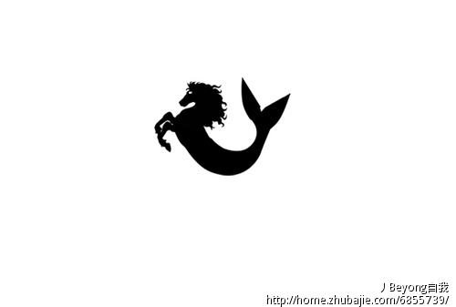 求"马头鱼尾兽"的图案logo