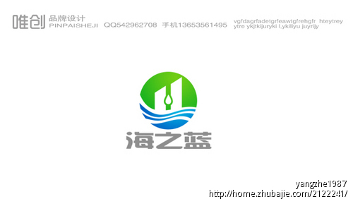 海之蓝净化剂logo设计