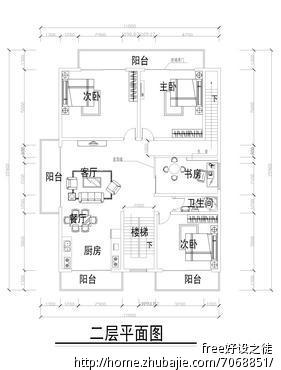 自建房两层设计户型图制作