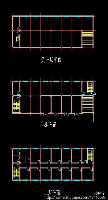 公路旁自建三层门面房平面图,效果图, payback设计工作室 投标-猪八戒