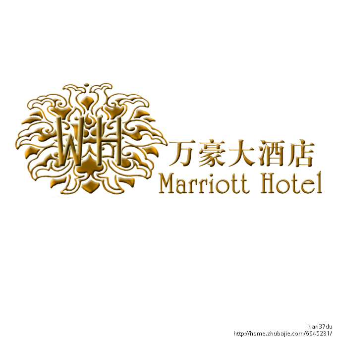 万豪大酒店logo设计及简单vi设计 37度寒工作室 投标-猪八戒网