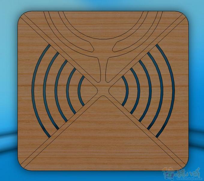 设计笔记本电脑桌散热孔