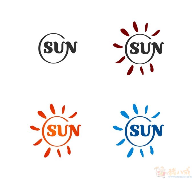 帮我设定一个商标字体,是英文sun